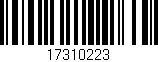 Código de barras (EAN, GTIN, SKU, ISBN): '17310223'