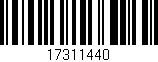 Código de barras (EAN, GTIN, SKU, ISBN): '17311440'