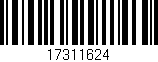 Código de barras (EAN, GTIN, SKU, ISBN): '17311624'
