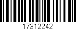 Código de barras (EAN, GTIN, SKU, ISBN): '17312242'