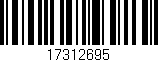 Código de barras (EAN, GTIN, SKU, ISBN): '17312695'