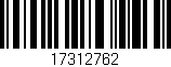 Código de barras (EAN, GTIN, SKU, ISBN): '17312762'