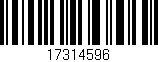 Código de barras (EAN, GTIN, SKU, ISBN): '17314596'