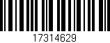 Código de barras (EAN, GTIN, SKU, ISBN): '17314629'