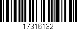 Código de barras (EAN, GTIN, SKU, ISBN): '17316132'