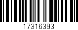 Código de barras (EAN, GTIN, SKU, ISBN): '17316393'