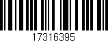 Código de barras (EAN, GTIN, SKU, ISBN): '17316395'