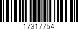 Código de barras (EAN, GTIN, SKU, ISBN): '17317754'