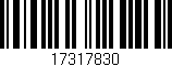 Código de barras (EAN, GTIN, SKU, ISBN): '17317830'