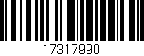Código de barras (EAN, GTIN, SKU, ISBN): '17317990'