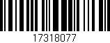 Código de barras (EAN, GTIN, SKU, ISBN): '17318077'