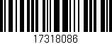 Código de barras (EAN, GTIN, SKU, ISBN): '17318086'