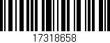 Código de barras (EAN, GTIN, SKU, ISBN): '17318658'