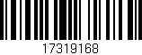 Código de barras (EAN, GTIN, SKU, ISBN): '17319168'