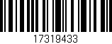 Código de barras (EAN, GTIN, SKU, ISBN): '17319433'