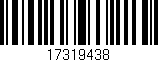 Código de barras (EAN, GTIN, SKU, ISBN): '17319438'