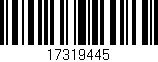 Código de barras (EAN, GTIN, SKU, ISBN): '17319445'