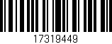 Código de barras (EAN, GTIN, SKU, ISBN): '17319449'