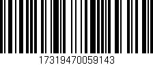 Código de barras (EAN, GTIN, SKU, ISBN): '17319470059143'
