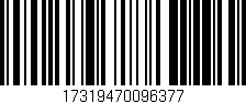 Código de barras (EAN, GTIN, SKU, ISBN): '17319470096377'