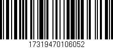 Código de barras (EAN, GTIN, SKU, ISBN): '17319470106052'