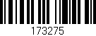 Código de barras (EAN, GTIN, SKU, ISBN): '173275'