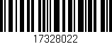 Código de barras (EAN, GTIN, SKU, ISBN): '17328022'
