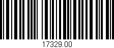 Código de barras (EAN, GTIN, SKU, ISBN): '17329.00'