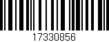 Código de barras (EAN, GTIN, SKU, ISBN): '17330856'