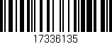 Código de barras (EAN, GTIN, SKU, ISBN): '17336135'