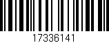 Código de barras (EAN, GTIN, SKU, ISBN): '17336141'
