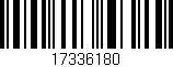 Código de barras (EAN, GTIN, SKU, ISBN): '17336180'