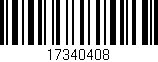 Código de barras (EAN, GTIN, SKU, ISBN): '17340408'