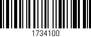 Código de barras (EAN, GTIN, SKU, ISBN): '1734100'