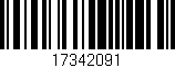 Código de barras (EAN, GTIN, SKU, ISBN): '17342091'