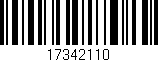 Código de barras (EAN, GTIN, SKU, ISBN): '17342110'