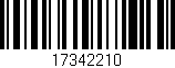 Código de barras (EAN, GTIN, SKU, ISBN): '17342210'