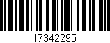 Código de barras (EAN, GTIN, SKU, ISBN): '17342295'
