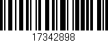 Código de barras (EAN, GTIN, SKU, ISBN): '17342898'