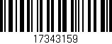 Código de barras (EAN, GTIN, SKU, ISBN): '17343159'