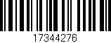 Código de barras (EAN, GTIN, SKU, ISBN): '17344276'