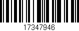 Código de barras (EAN, GTIN, SKU, ISBN): '17347946'