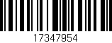 Código de barras (EAN, GTIN, SKU, ISBN): '17347954'