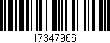Código de barras (EAN, GTIN, SKU, ISBN): '17347966'