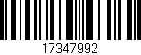 Código de barras (EAN, GTIN, SKU, ISBN): '17347992'