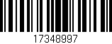 Código de barras (EAN, GTIN, SKU, ISBN): '17348997'