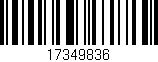 Código de barras (EAN, GTIN, SKU, ISBN): '17349836'