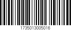 Código de barras (EAN, GTIN, SKU, ISBN): '1735013005016'