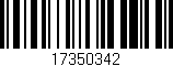 Código de barras (EAN, GTIN, SKU, ISBN): '17350342'