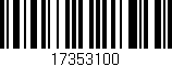 Código de barras (EAN, GTIN, SKU, ISBN): '17353100'